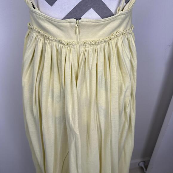 Ulla Johnson Freya Dress Butter Yellow Midi Summer Dress SIZE 6 + 8 - Picture 5 of 9